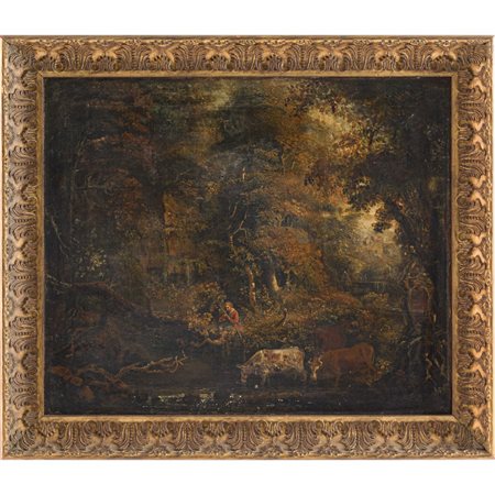 GASPARD DUGHET (Seguace di), Olio su tela