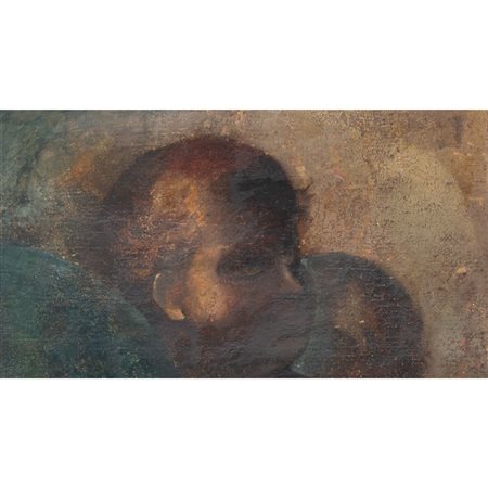 PITTORE DEL XVII SECOLO, Frammento di olio su tela