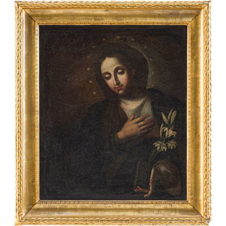 PITTORE SICILIANO DEL XVIII SECOLO, Olio su tela