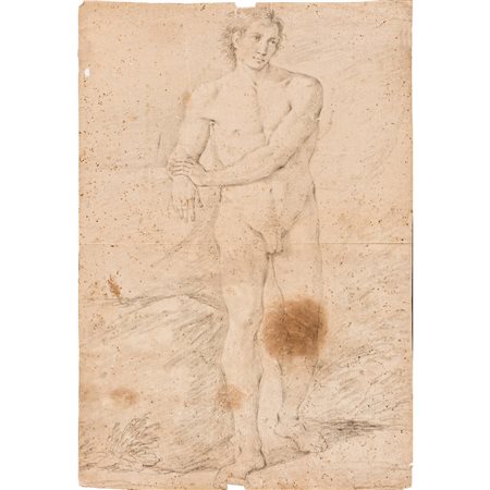 PITTORE ITALIANO DEL XVII SECOLO, Nudo virile