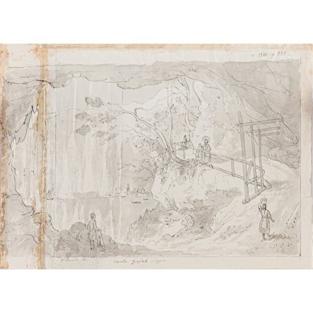 GIUSEPPE SAITTA, Due disegni acquarellati.