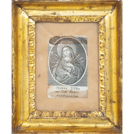 MANIFATTURA SICILIANA DEL XIX SECOLO, Piccola cornice