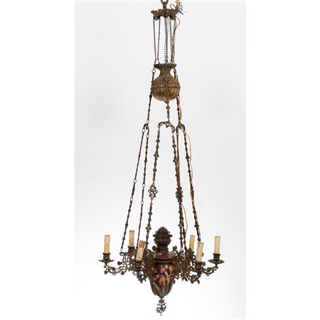 MANIFATTURA SICILIANA DEI PRIMI DEL '900, Lampadario