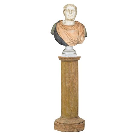 MANIFATTURA ITALIANA DEL XX SECOLO, Busto con colonna