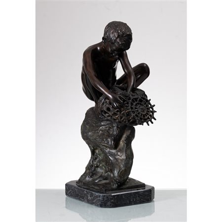 ACHILLE D'ORSI, Scultura in bronzo