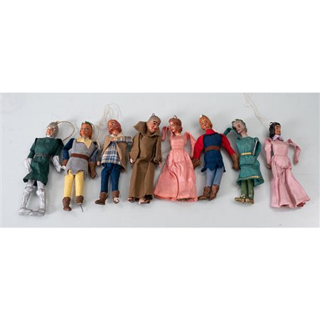 MANIFATTURA EUROPEA DEL XX SECOLO, Otto piccole marionette