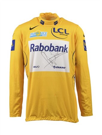 Lars BOOM. Maglia gialla da podio per la Parigi-Nizza del 2010 con la squadra R