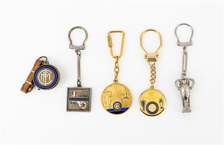 F.C. Internazionale. Lotto 5 portachiavi vari F.C. Internazionale periodo 1950/