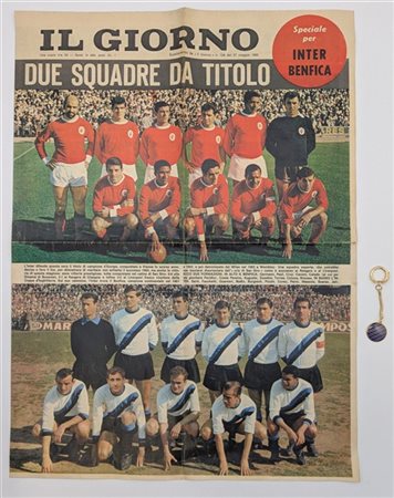 F.C. Internazionale. Finale Coppa dei Campioni 1965 tra Inter e Benfica, giocat