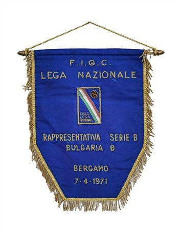 Rappresentativa Italiana di Serie B - Nazionale B di Bulgaria. Gagliardetto ric