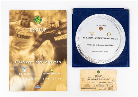 F.C. Internazionale. Finale Coppa Uefa 6 maggio 1998 Parigi : programma e bigli