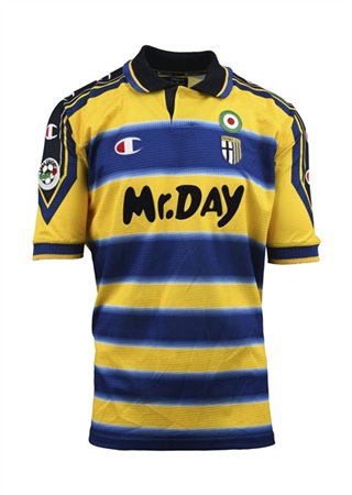 Paolo VANOLI. Maglia nr.24 AC Parma preparata per la stagione 1999/2000 del Cam