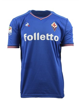 Vincent LAURINI. Maglia nr.2 ACF Fiorentina preparata per la stagione 2017/2018