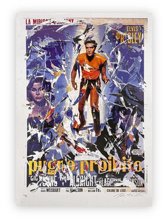 MIMMO ROTELLA (1918-2006) - Pugno proibito