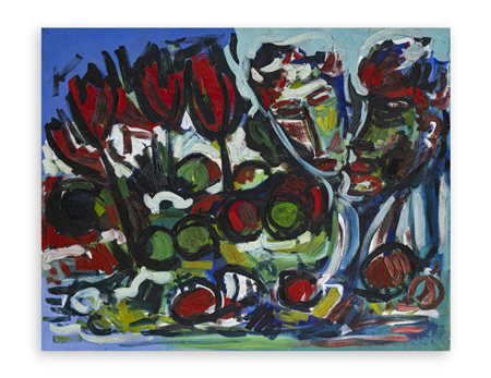 ALDO POGLIANI (1936-2008) - Fiori e volti, 1971