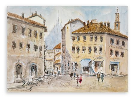 GIACOMO MANZO (1933)  - Senza Titolo (Milano)