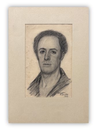 ARCHIMEDE BRESCIANI DA GAZOLDO (1881-1939) - Senza Titolo (Autoritratto), 1922