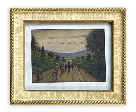 GIOVANNI GUARLOTTI (1869-1954) - Verso il tramonto, 1944