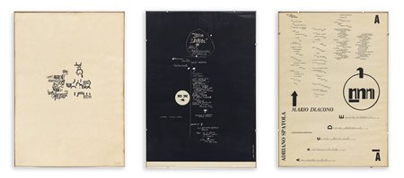 AUTORI VARI (POESIA VISIVA) - Lotto unico di 3 manifesti tipografici