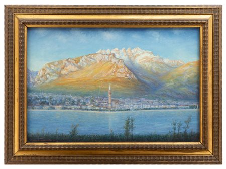 Giacinto Trussardi - "Dalla rocca di Malgrate veduta di Lecco"