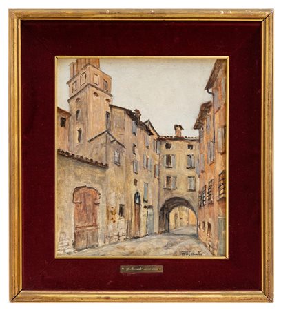 Giuseppe Menato - "Un angolo di Malcesine 1911"