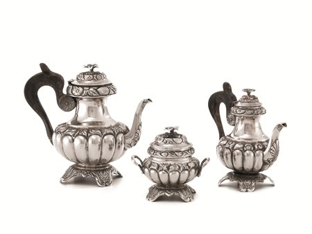 SERVITO DA CAFF&Egrave;, NAPOLI, MET&Agrave;&nbsp; SECOLO XIXin argento,...