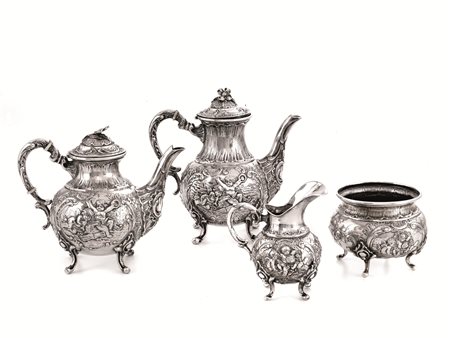 SERVITO DA T&Egrave; E CAFF&Egrave;, GERMANIA, SECOLO XXcomposto di teiera,...