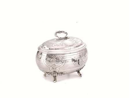 COFANETTO PORTAGIOIE, AUSTRIA UNGHERIA, FINE SECOLO XIX&nbsp; in argento di...