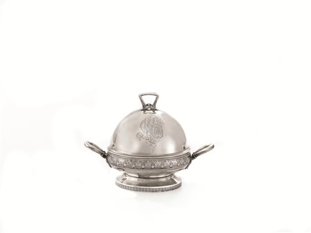 CONTENITORE CON COPERCHIO, STATI UNITI, ARGENTIERE GORHAM, FINE SECOLO XIX in...