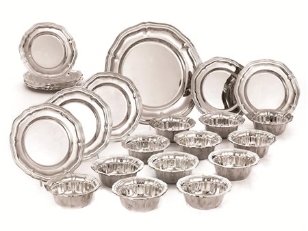 DODICI PIATTINI, DODICI COPPETTE LAVADITA ED UN VASSOIO, MIRACOLI, SECOLO...