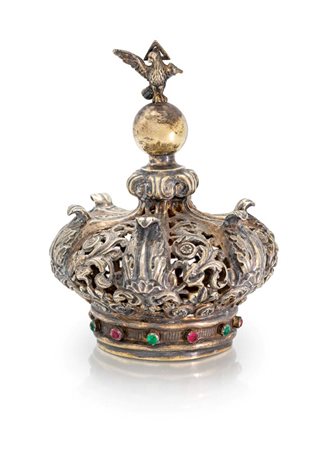  
Corona regale in argento per statua sacra 
 cm 12x8,5