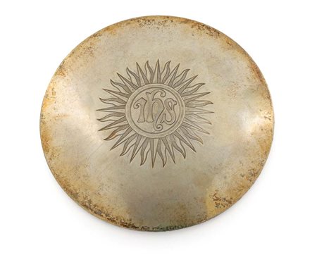  
Patena in argento sterling, Gorham 
 diametro cm 15,3 - gr. 180
