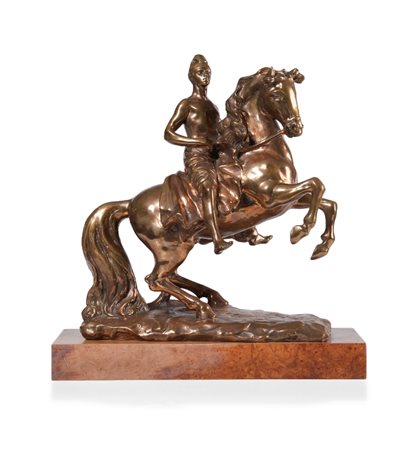 GIORGIO DE CHIRICO - Cavallo e cavaliere con berretto frigio