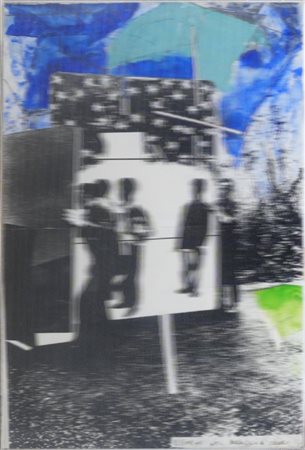 MARIO SCHIFANO - Elementi nel paesaggio a colori, 1968