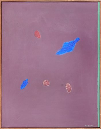 GIULIO TURCATO - Composizione in violetto e blu, 1963