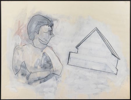 DONALD BAECHLER - The Saint sees a building in a dream, 1981
