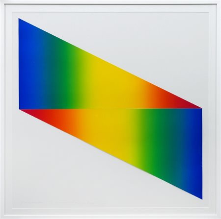 GETULIO ALVIANI - Cromia spettrologica 2 quarti uguali, 1972
