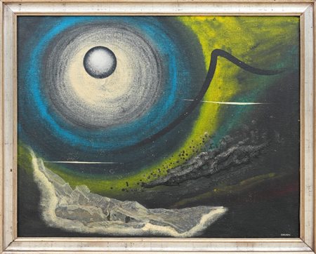 PIPPO ORIANI - Paesaggio lunare, 1950
