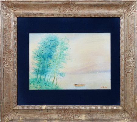 UMBERTO LILLONI - Lago di Lugano, 1966