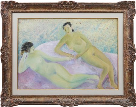UMBERTO LILLONI - Le due amiche, 1951