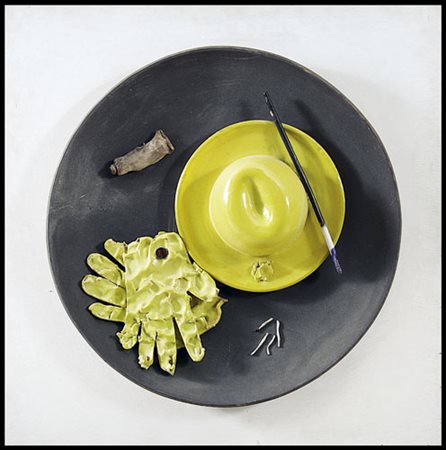 EDUARDO ARROYO - Natura morta con cappello e guanti, 1973
