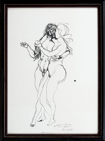 RENATO GUTTUSO - Adamo ed Eva (Simbolo siciliano I), 1973