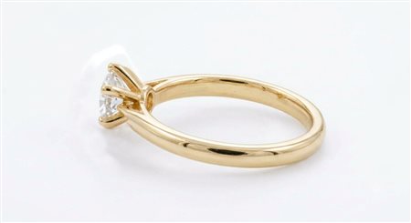ANELLO SOLITARIO IN ORO GIALLO CON DIAMANTE NATURALE DA 0,50 CT