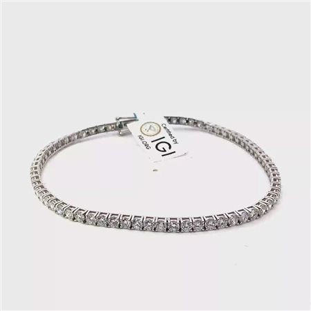 BRACCIALETTO TENNIS IN ORO CON DIAMANTI LAB GROWN 9 ct - ed9