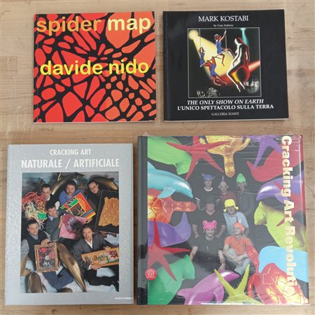CRACKING ART, MARK KOSTABI E DAVIDE NIDO - Lotto unico di 4 cataloghi