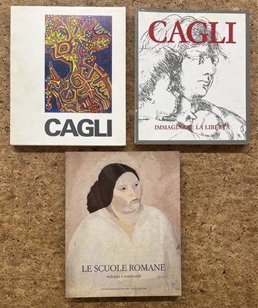 CORRADO CAGLI E LA SCUOLA ROMANA - Lotto unico di 3 cataloghi: