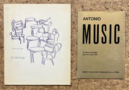 ZORAN MUSIC E IDA BARBARIGO - Lotto unico di 2 cataloghi: