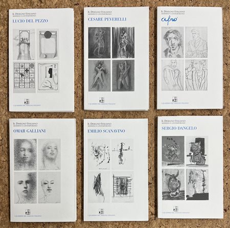 GALLERIA LA SCALETTA, REGGIO EMILIA (GALLIANI, PEVERELLI, SCANAVINO, DEL PEZZO, DANGELO, AFRO) - Lotto unico di 6 cataloghi