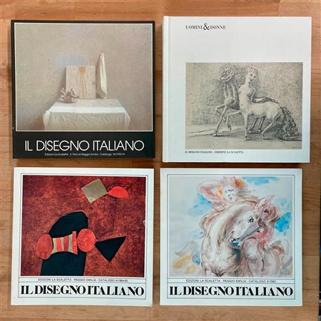 GALLERIA LA SCALETTA, REGGIO EMILIA (IL DISEGNO ITALIANO) - Lotto unico di 4 cataloghi
