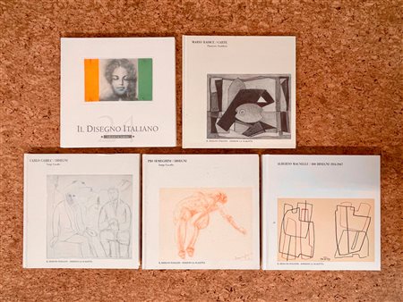 GALLERIA LA SCALETTA, REGGIO EMILIA  (SEMEGHINI, MAGNELLI, CARRÀ, RADICE, DISEGNO ITALIANO) - Lotto unico di 5 cataloghi